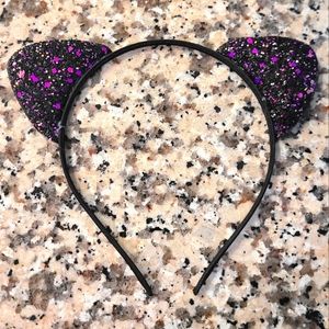 Sparkle Cat Ears (2/$10 or 4/$15) - Black and Pink